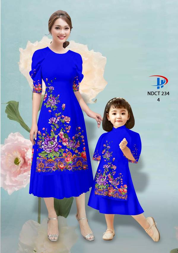 Vải Áo Dài Hoa In 3D AD NDCT234 8
